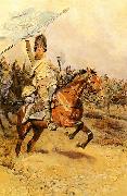 Edouard Detaille La Charge oil painting on canvas